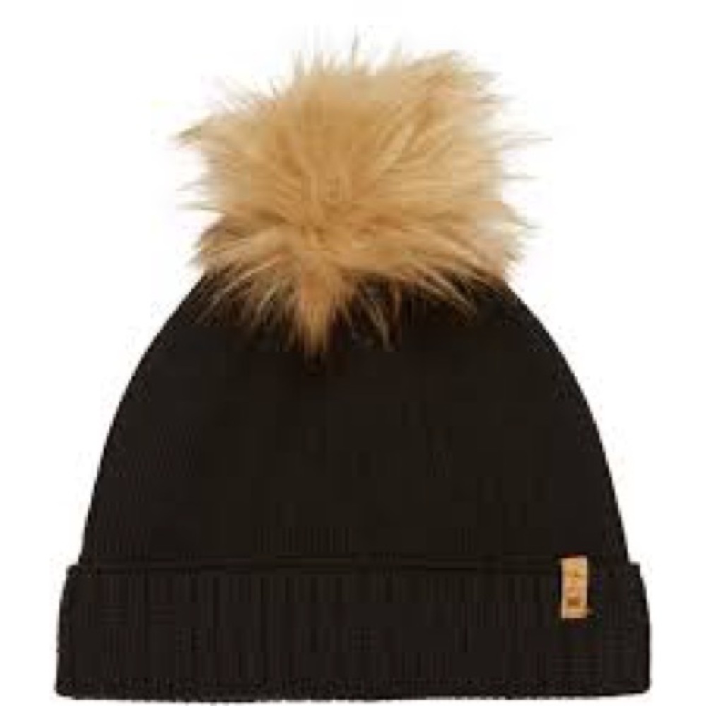 TENTREE Black Wool Beanie Hat NWOT